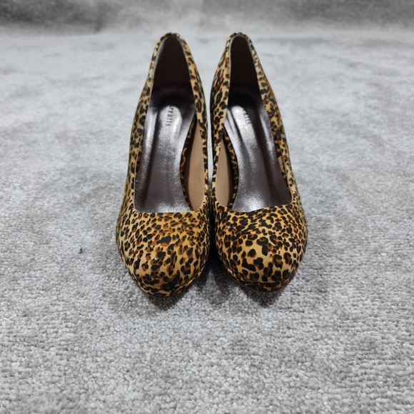 Barratts Brown Mix Animal Print Stiletto Heels Court Shoes UK 7 - Picture 3 of 8